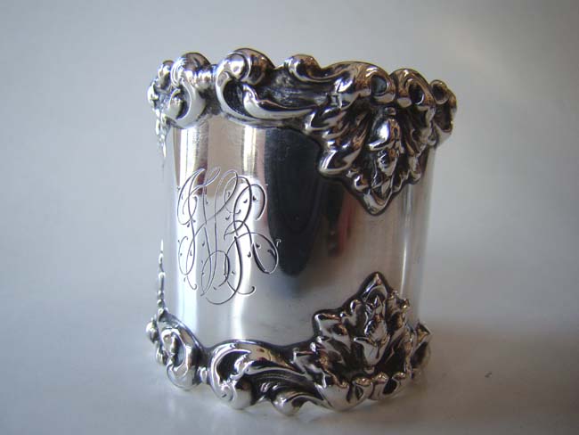 A fine American Sterling Silver Napkin Ring circa 1895